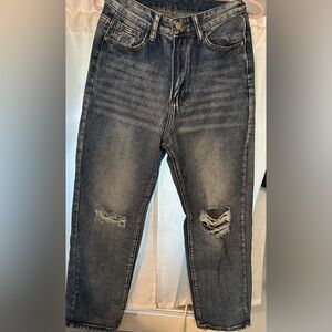 Shein Dark Wash Baggy Jeans Size XS